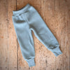 Organic Wool Fleece Pants - Mountain Blue