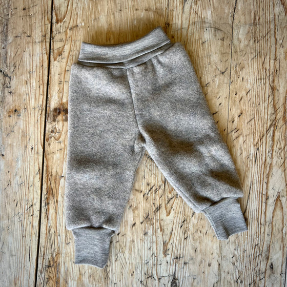 Organic Wool Fleece Pants - Walnut