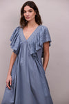 Faune Camelia Dress Cornflower Blue