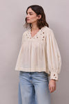 Faune Lily Of The Valley Blouse Oyster