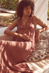 Faune Primrose Dress Sandalwood