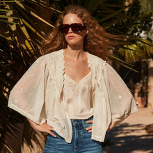  Faune Rae Bed Jacket Vintage White