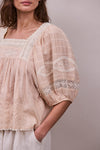 Faune Sima Blouse Natural Blush
