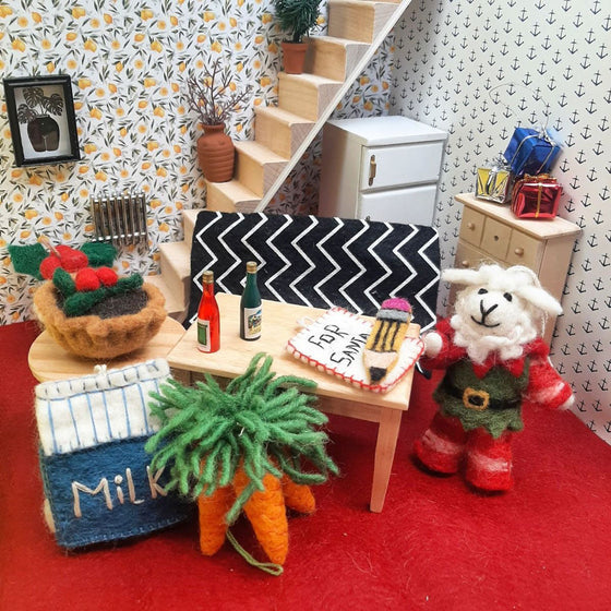 Felt So Good Handmade Felt Christmas Eve Essentials Decorations Set of 4