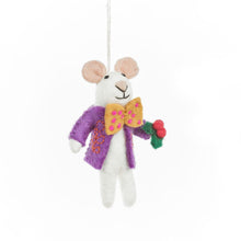  Felt So Good Handmade Felt Jingle Whiskers Mouse Hanging Decoration