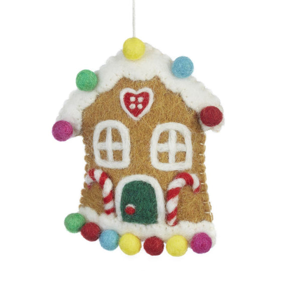 Felt So Good Handmade Felt Sweetshop House Hanging Decoration