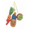 Felt So Good Handmade Felt Winter Veggies Hanging Christmas Decorations Set of 3