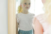 Frill Tee Gingham Print Bubble