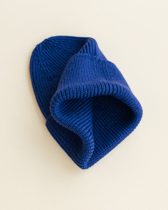 Adult Beanie Fonzie - Cobalt Blue