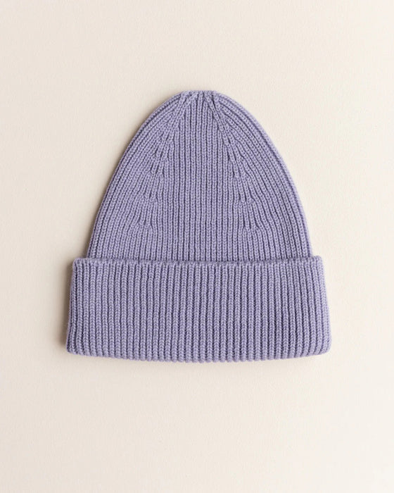 Hvid Beanie Fonzie Lilac