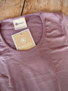 Organic Wool & Silk Women's Top - Dusty Rose