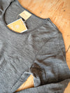 Organic Wool Women's Top - Slate