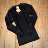 Organic Wool & Silk Women's Top - Black Lace