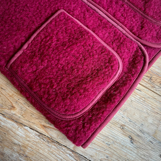 Adult Wool Pepitko Gilet - Beet