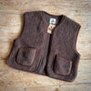 Adult Wool Camino Gilet - Chocolate