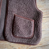 Adult Wool Camino Gilet - Chocolate