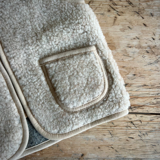 Wool Pepitko Gilet - Sand Brown