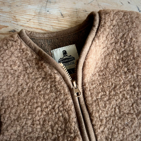 Wool Pepitko Gilet - Teddy Brown