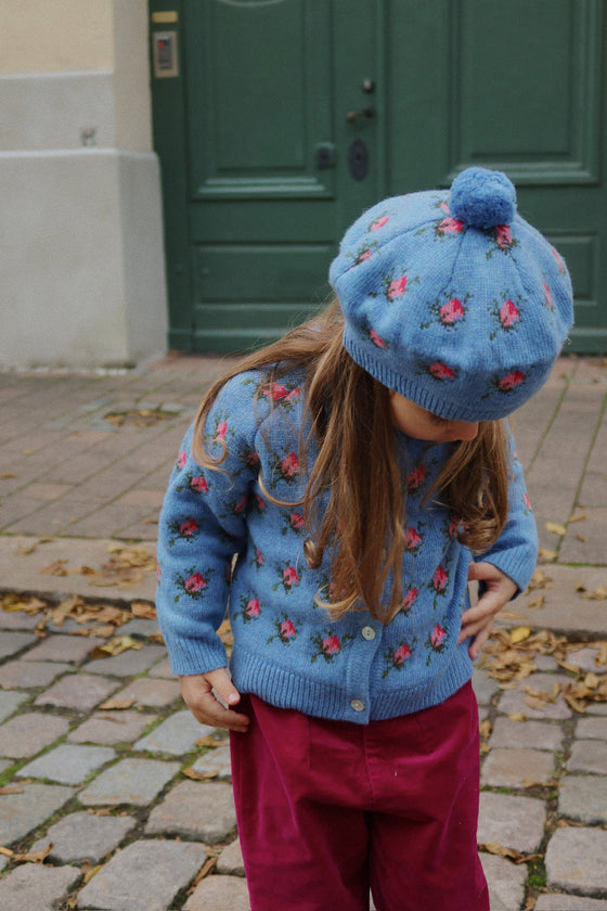 KONGES SLOJD BELOU KNIT BERET ROSIE SHADES