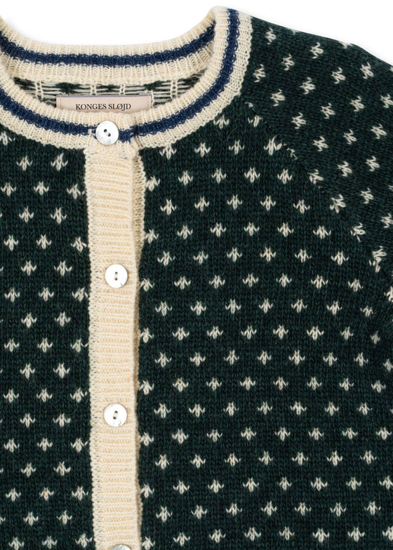 KONGES SLOJD BILLI KNIT CARDIGAN GREEN