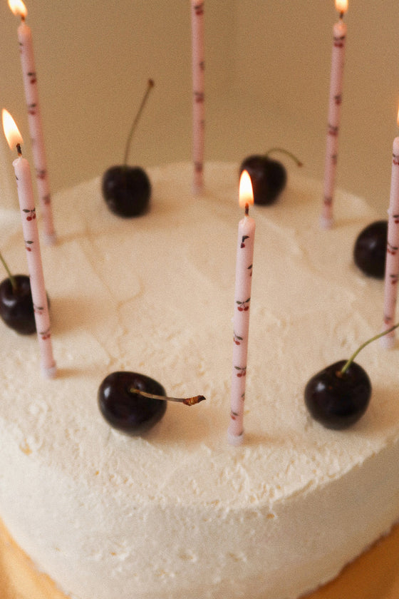 KONGES SLOJD BIRTHDAY CANDLES CHERRY