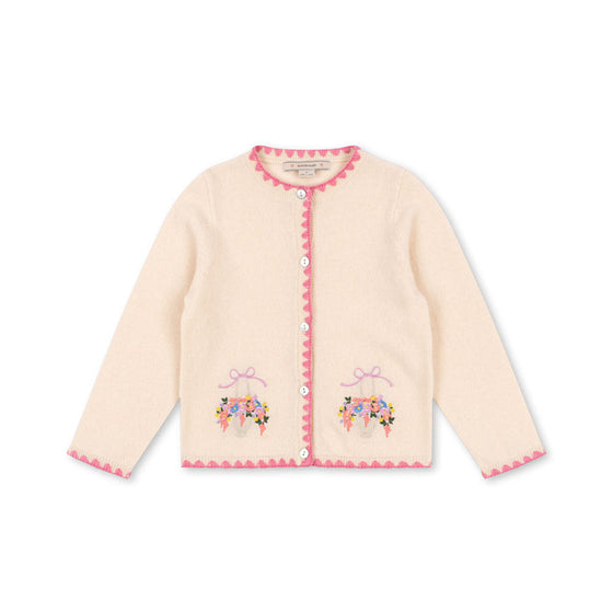 KONGES SLOJD COLLETTE KNIT CARDIGAN OFF WHITE