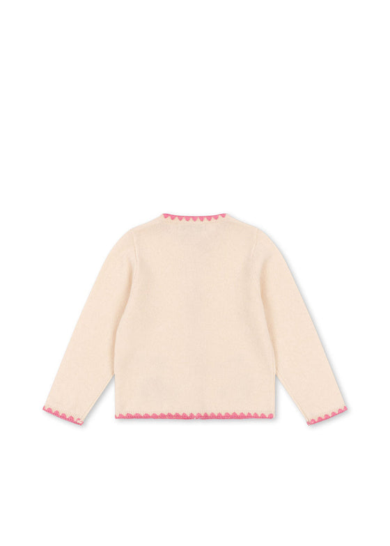 KONGES SLOJD COLLETTE KNIT CARDIGAN OFF WHITE