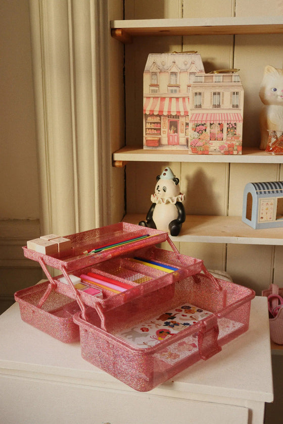 KONGES SLOJD CREATIVE ART CADDY GLITTER ROSE