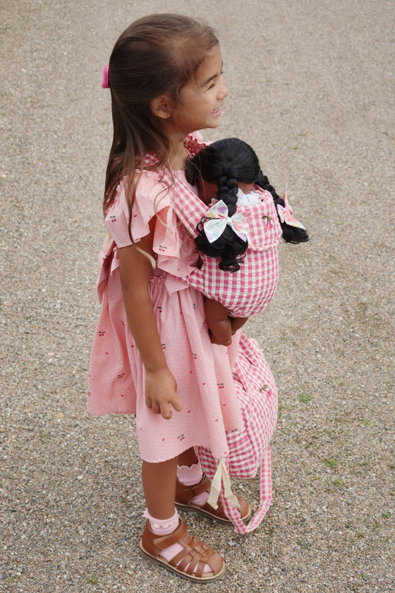 KONGES SLOJD DOLL CARRIER BUBBLEGUM CHECK