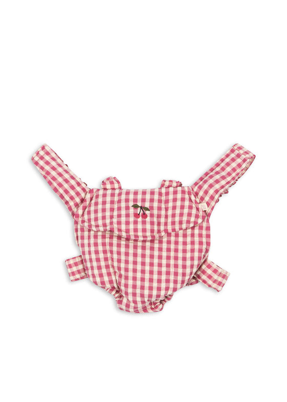 KONGES SLOJD DOLL CARRIER BUBBLEGUM CHECK