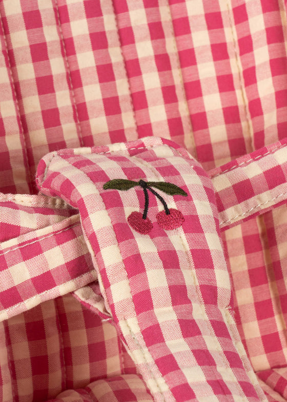 KONGES SLOJD DOLL STROLLER BUBBLEGUM CHECK