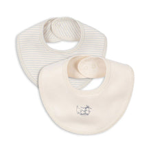  KONGES SLOJD FIO STRIPE 2 PACK BIBS BLUE MIX