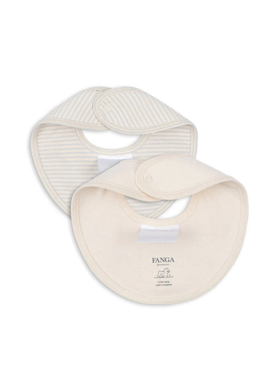 KONGES SLOJD FIO STRIPE 2 PACK BIBS BLUE MIX