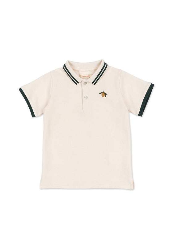 KONGES SLOJD FLORIAN POLO SHIRT ANTIQUE WHITE