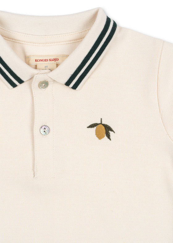 KONGES SLOJD FLORIAN POLO SHIRT ANTIQUE WHITE