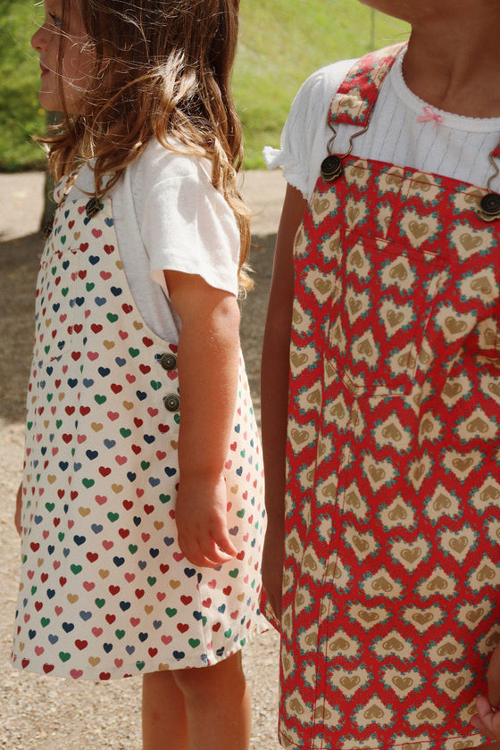 KONGES SLOJD FRANKIE OVERALL DRESS COEUR COLORE