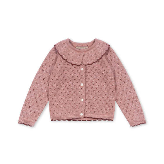 KONGES SLOJD HOLIDAY KNIT CARDIGAN MELLOW ROSE