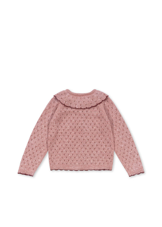 KONGES SLOJD HOLIDAY KNIT CARDIGAN MELLOW ROSE