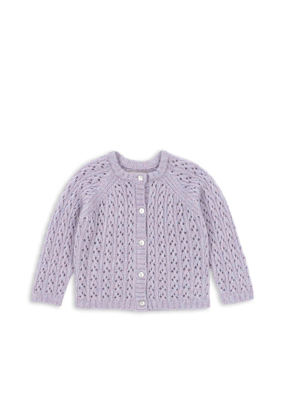 KONGES SLOJD ISA CARDIGAN LAVENDER MIST