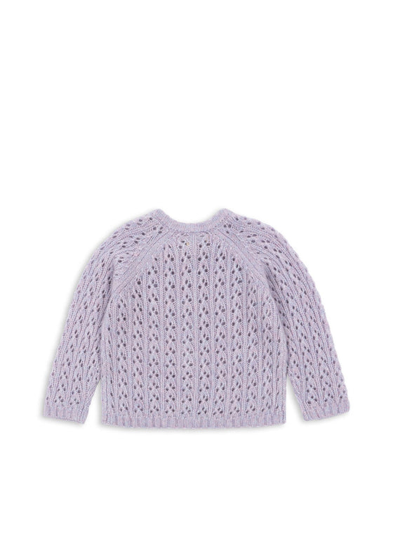 KONGES SLOJD ISA CARDIGAN LAVENDER MIST