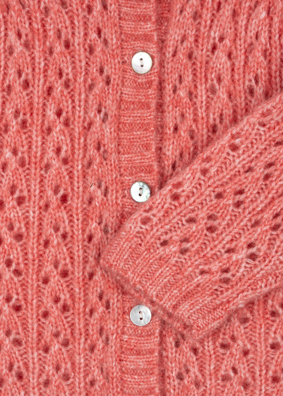 KONGES SLOJD ISA CARDIGAN PINK