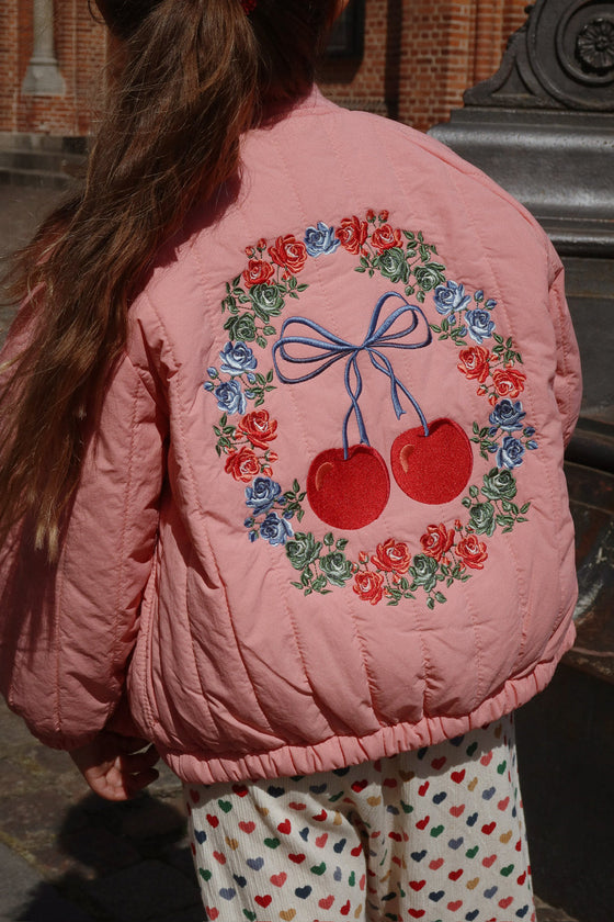 KONGES SLOJD JUNO BOMBER JACKET STRAWBERRY ICE