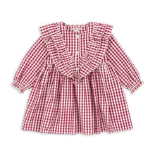  KONGES SLOJD KIM DRESS SANGRIA BUTTER CHECK
