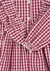 KONGES SLOJD KIM DRESS SANGRIA BUTTER CHECK
