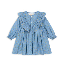  KONGES SLOJD KIM FRILL DRESS BILLIE BLUE