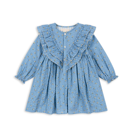 KONGES SLOJD KIM FRILL DRESS BILLIE BLUE