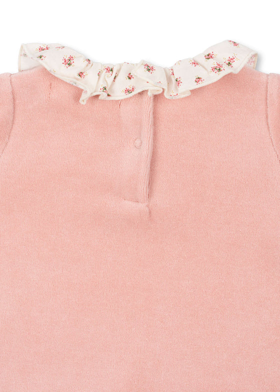 KONGES SLOJD MIFFA FRILL ONESIE MELLOW ROSE