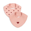 KONGES SLOJD MINNIE BIBS 2 PACK MELLOW ROSE