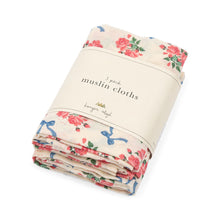  KONGES SLOJD MUSLIN CLOTHS 3 PACK BELLA ROSITA