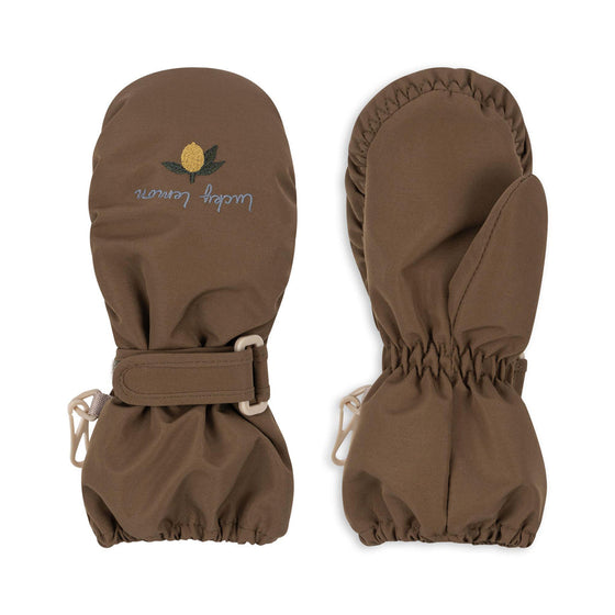 KONGES SLOJD NOHR SNOW MITTENS WALNUT